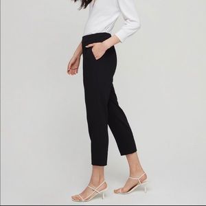 Babaton Aritzia Black Cohen Cropped Dress Pants
